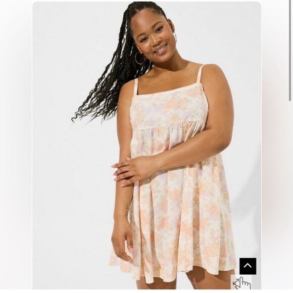 Torrid Mini Challis Sleeveless Sundress 3X - Picture 2 of 11